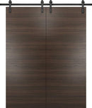 Planum 0010 Chocolate Ash Double Barn Door | Black Rail