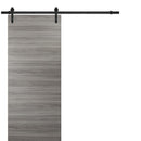 Planum 0010 Ginger Ash Barn Door and Black Rail