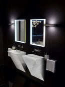 Turkish Polar White Marble Handcrafted Triangle Wall Mounted Bathroom Sink 12x18