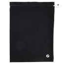 Pom Sack Shoe Bag in Black | Carry Around Drawstring Shoe Pouch | 10.4" x 14.5"