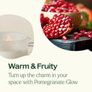 Pomegranate Glow Naturally Scented Candle