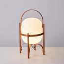 Portable Lantern Glass Table Lamp