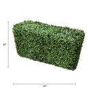 Two Tone Green Boxwood Artificial Hedge 40×20in – UV Resistant – Commercial Grade