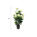 White Hydrangea Artificial Tree 35.4in – UV Resistant