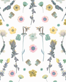 Pressed Fresh Version 02 Wallpaper, pink and yellow