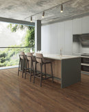 WPC Vinyl Rigid Core 9" Width 60" RL 8mm Thick, 1.5mm IXPE, Prime Chestnut,Opus Floors - Mazzia Collection service table  view