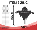 Metal Pumpkin Scarecrow Yard Stake | Metal Halloween Yard Sign | 15 Color Options