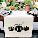 Pumpkin Cotton Canvas Table Runner