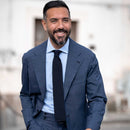 Parisi - Knitted Silk Tie - Navy