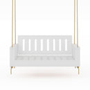 Amish Casual Rockford Daybed Swing Package with Included Cushions, Sofa, Pure White Paint