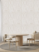 Fashionable Beige Pattern Wallpaper Smart Select