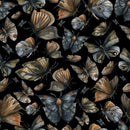 Dark Wallpaper with Butterflies