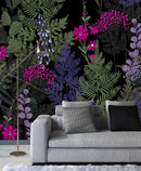 Elegant Forest Flowers Wallpaper Chic