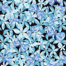 Dark Wallpaper with Flowers and Butterflies
