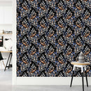 Dark Wallpaper with Multicolored