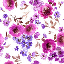 Lilac and Purple Flowers Wallpaper