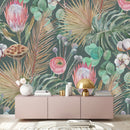 Protea and Cotton Wallpaper