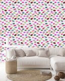 Brightly Water Colored Dashes Wallpaper