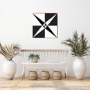 Monochrome | Barn Quilt | Wall Art Print on Real Wood
