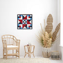 Washington | Barn Quilt | Wall Art Print on Real Wood