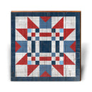 Barn Quilt | Wall Art Print on Real Wood