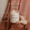 In My Married Era Soy Candle - Clear Jar - 9 oz (Wildflowers and Salt)