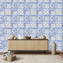 Blue Geometrical Design Wallpaper