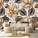 Voguish Vintage Flowers Wallpaper