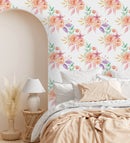 Elegant Pastel Color Flowers Wallpaper Fashionable