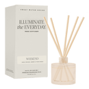 Weekend White Translucent Tinted Glass Jar Reed Diffuser