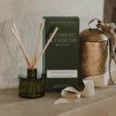 Snow Covered Pines (Fraser Fir) Olive Tinted Glass Jar Reed Diffuser