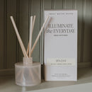 Spa Day White Translucent Tinted Glass Jar Reed Diffuser