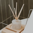 Weekend White Translucent Tinted Glass Jar Reed Diffuser