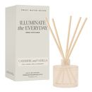 Cashmere and Vanilla White Translucent Tinted Glass Jar Reed Diffuser