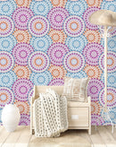 Ethnic Circles Design Wallpaper