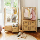 Belle Kids Clothing Rack with 4 Drawers