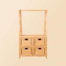 Belle Kids Clothing Rack with 4 Drawers