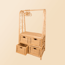 Belle Kids Clothing Rack with 4 Drawers