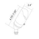 RAL8105 x20 Package Brass Bullet Accent Light Low Voltage LED Outdoor Landscape Spotlight