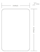 Renna Modern Black Wall Mirror