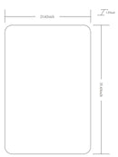 Renna Modern Black Wall Mirror