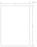 Renna Modern Black Wall Mirror