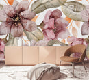 Fashionable Large Flowers Wallpaper Vogue