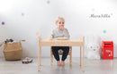 Mesasilla Primary Adjustable Table Set - with drawer-Bear  Car Rabbit  Star - Height Adjustable