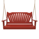 Keystone Amish Co. Sunburst Porch Swing, 6 Foot, Red