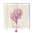 Personalized Coastal Town Location Name Mauve Coral Wooden Sign | Customizable Wall Art Print on Real Wood