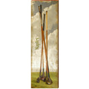 Naples Golf Clubs | Wall Art Print on Real Wood