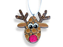 Unfinished Wood Christmas Reindeer Ornament Silhouette - Craft- up to 46" DIY
