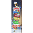 Christmas Directional | Wall Art Print on Real Wood