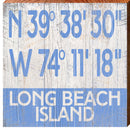Long Beach Island New Jersey | Wall Art Print on Real Wood